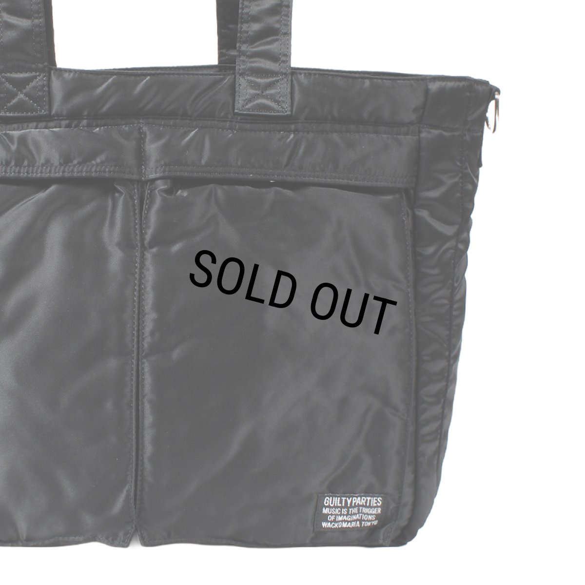 画像4: WACKO MARIA/SPEAK EASY / NYLON 12 inch RECORD BAG（BLACK）［ナイロン12inchレコードバッグ-25秋冬］ (4)