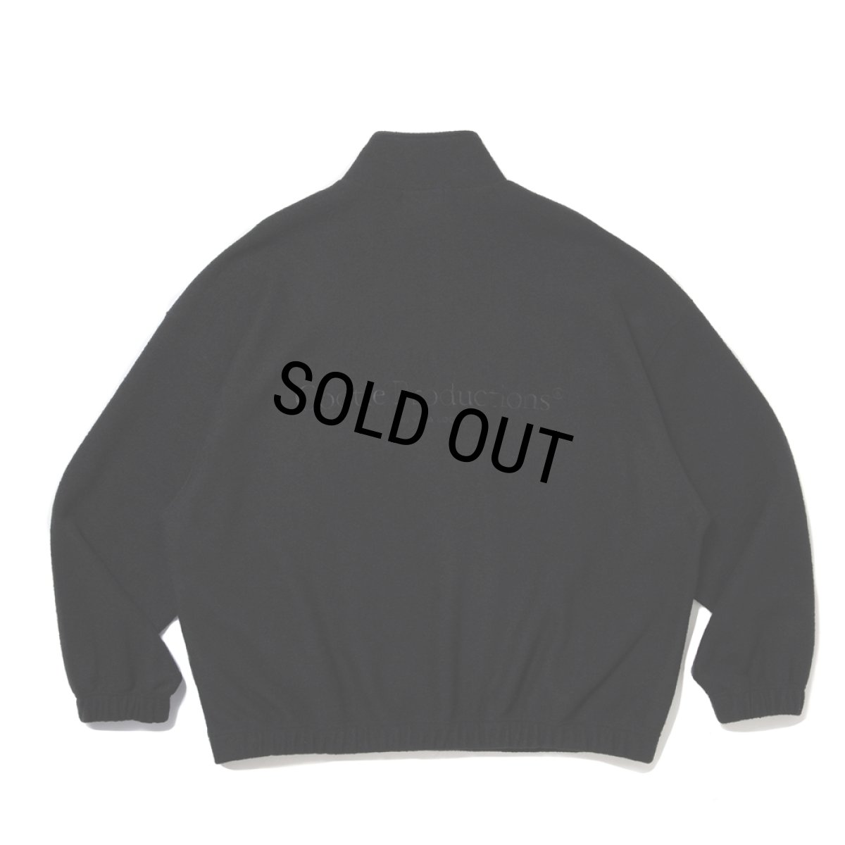 画像2: COOTIE PRODUCTIONS/W/N Fleece Half Zip Top（Black）［フリースハーフジップトップ-25秋冬］ (2)
