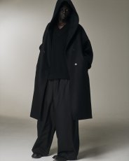 画像5: COOTIE PRODUCTIONS/TECHWOOL Wrap Wide Easy Trousers（Black）［ラップワイドイージートラウザース-25秋冬］ (5)