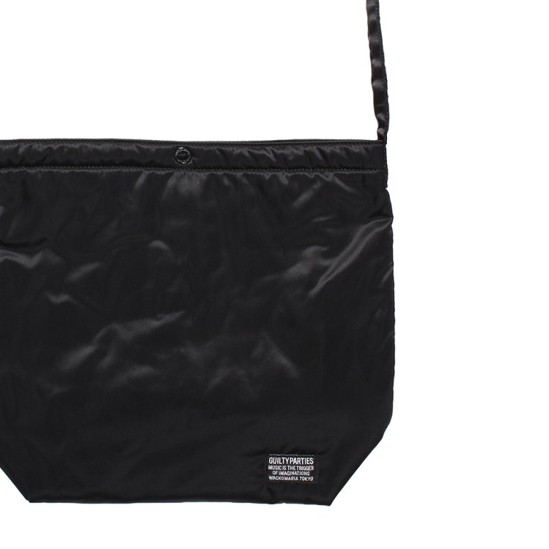 画像2: WACKO MARIA/SPEAK EASY / NYLON SHOULDER BAG（BLACK）［ナイロンショルダーバッグ-25秋冬］