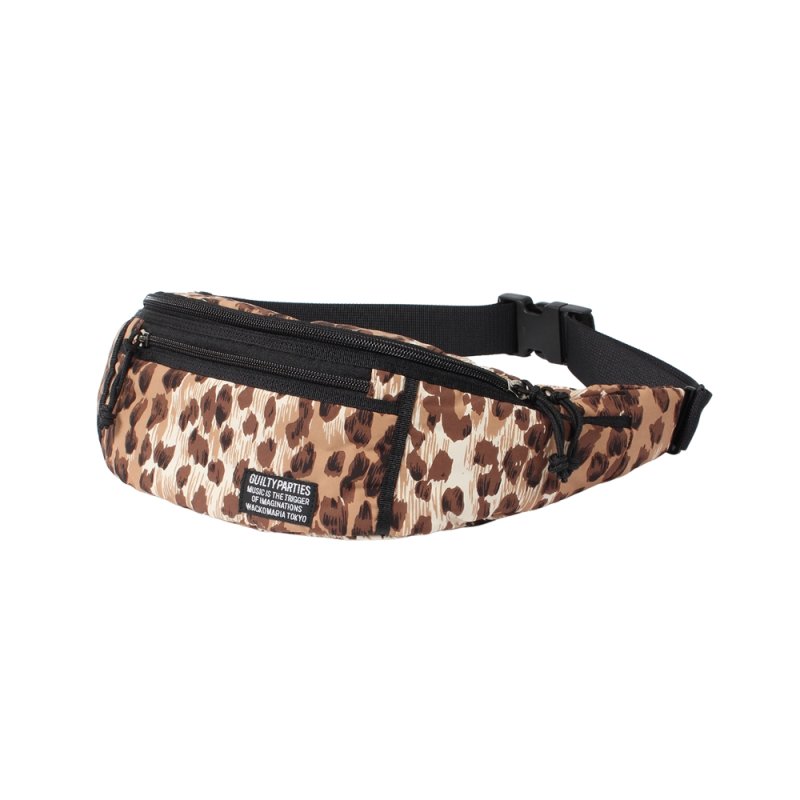 画像1: WACKO MARIA/SPEAK EASY / LEOPARD WAIST BAG（BEIGE）［レオパードウエストバッグ-25秋冬］