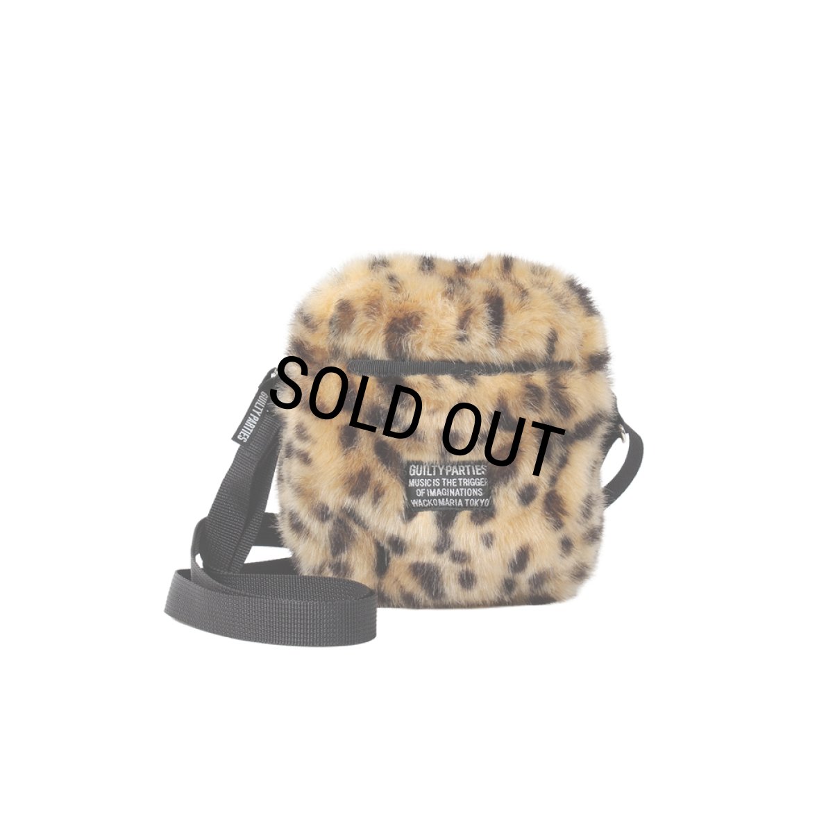 画像1: WACKO MARIA/SPEAK EASY / LEOPARD FAUX FUR SHOULDER MINI BAG（BEIGE）［レオパードファーショルダーミニバッグ-25秋冬］ (1)