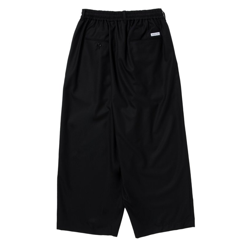 画像2: COOTIE PRODUCTIONS/TECHWOOL Wrap Wide Easy Trousers（Black）［ラップワイドイージートラウザース-25秋冬］