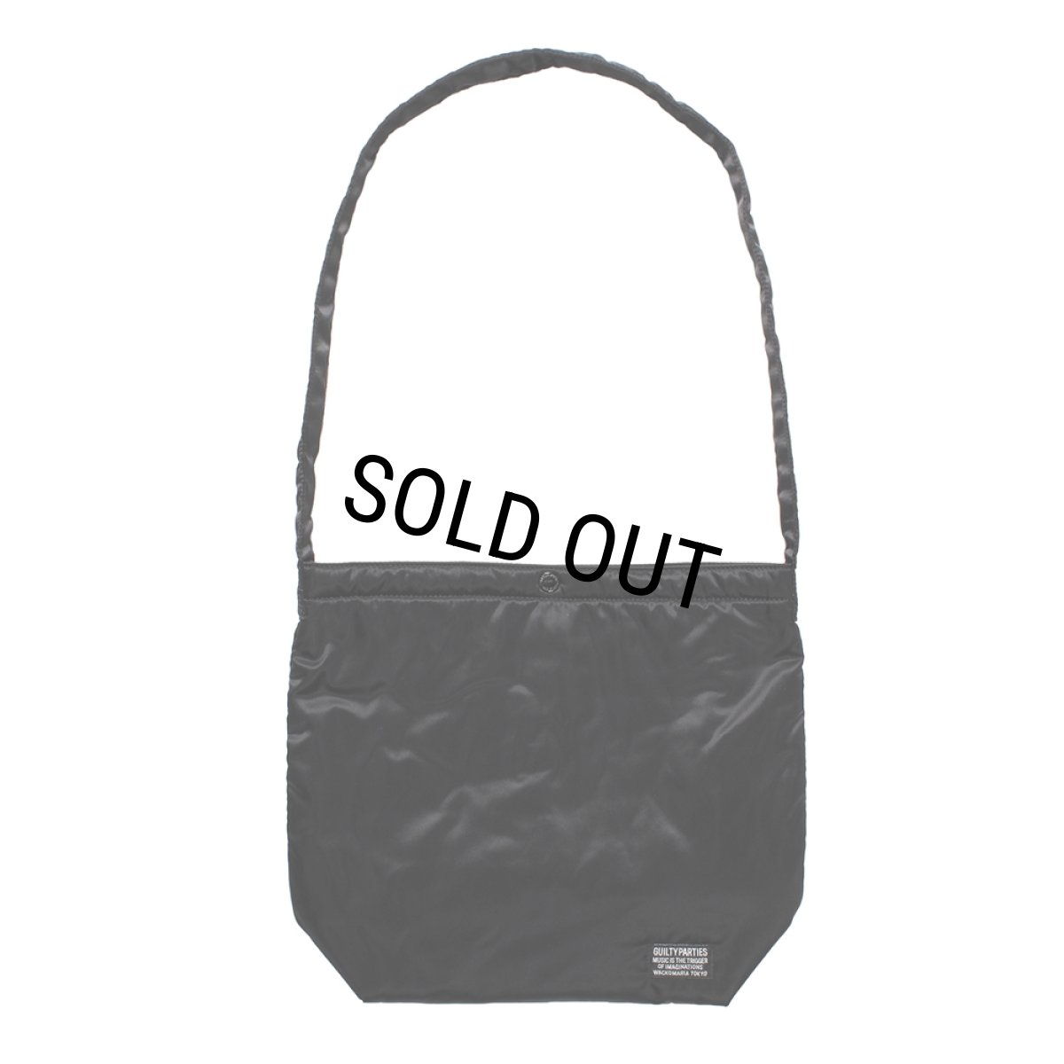 画像1: WACKO MARIA/SPEAK EASY / NYLON SHOULDER BAG（BLACK）［ナイロンショルダーバッグ-25秋冬］ (1)