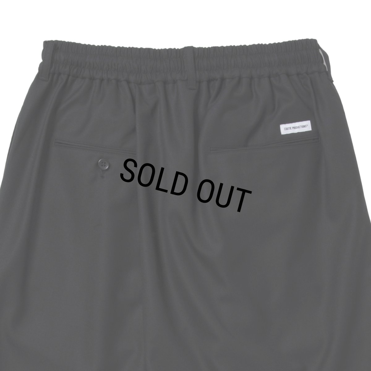 画像4: COOTIE PRODUCTIONS/TECHWOOL Wrap Wide Easy Trousers（Black）［ラップワイドイージートラウザース-25秋冬］ (4)