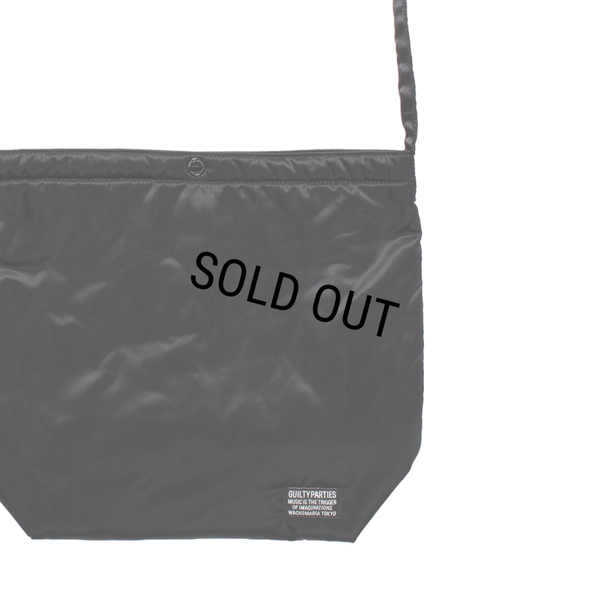 画像2: WACKO MARIA/SPEAK EASY / NYLON SHOULDER BAG（BLACK）［ナイロンショルダーバッグ-25秋冬］ (2)