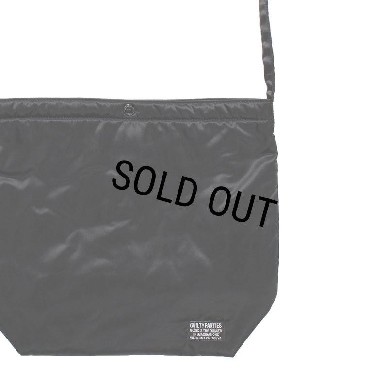 WACKO MARIA/SPEAK EASY / NYLON SHOULDER BAG（BLACK）［ナイロン