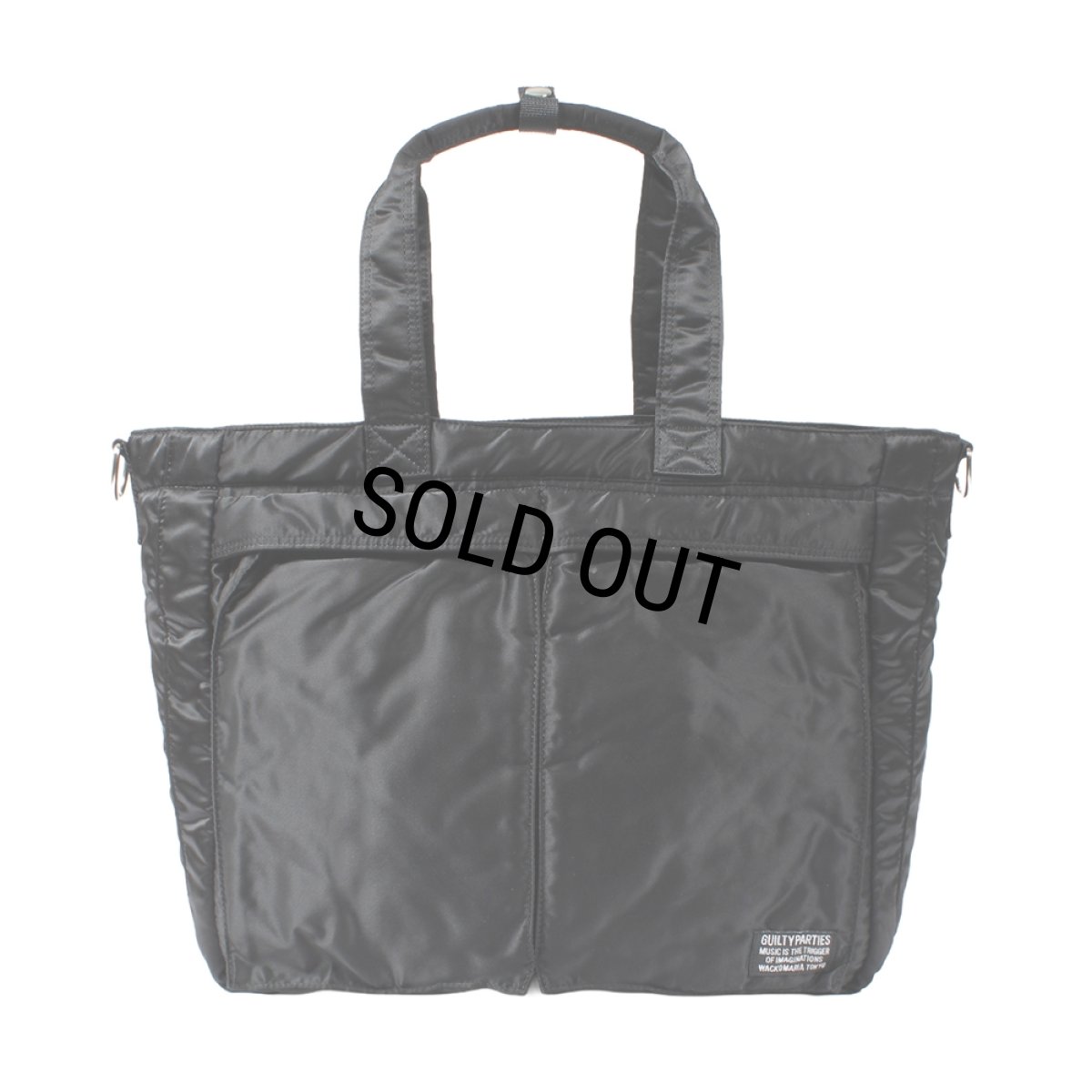 画像1: WACKO MARIA/SPEAK EASY / NYLON 12 inch RECORD BAG（BLACK）［ナイロン12inchレコードバッグ-25秋冬］ (1)