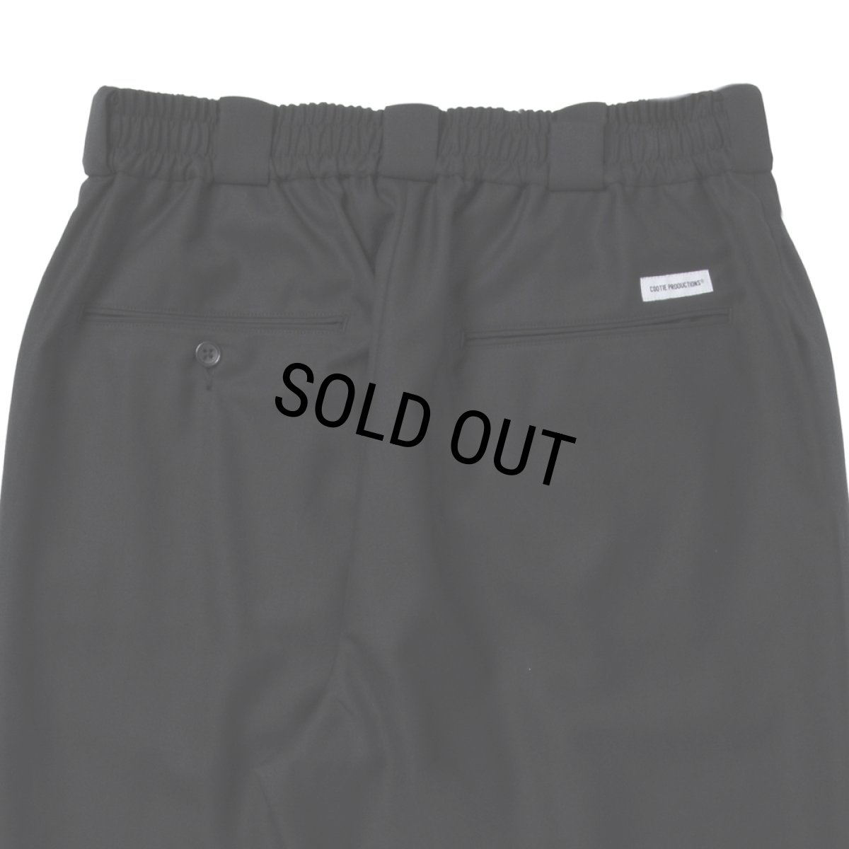 画像4: COOTIE PRODUCTIONS/TECHWOOL Intuck Wide Easy Trousers（Black）［インタックワイドイージートラウザース-25秋冬］ (4)