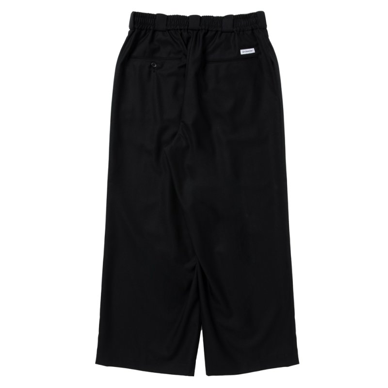画像2: COOTIE PRODUCTIONS/TECHWOOL Intuck Wide Easy Trousers（Black）［インタックワイドイージートラウザース-25秋冬］