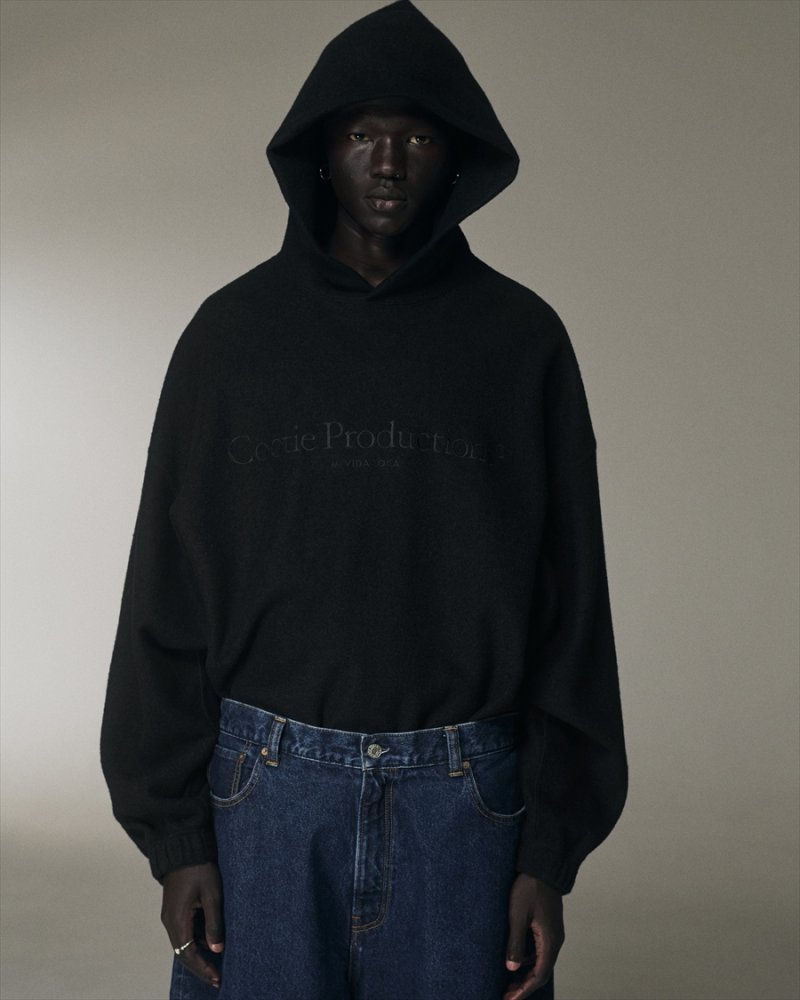 画像3: COOTIE PRODUCTIONS/W/N Fleece Hoodie（Black）［フリースフーディー-25秋冬］