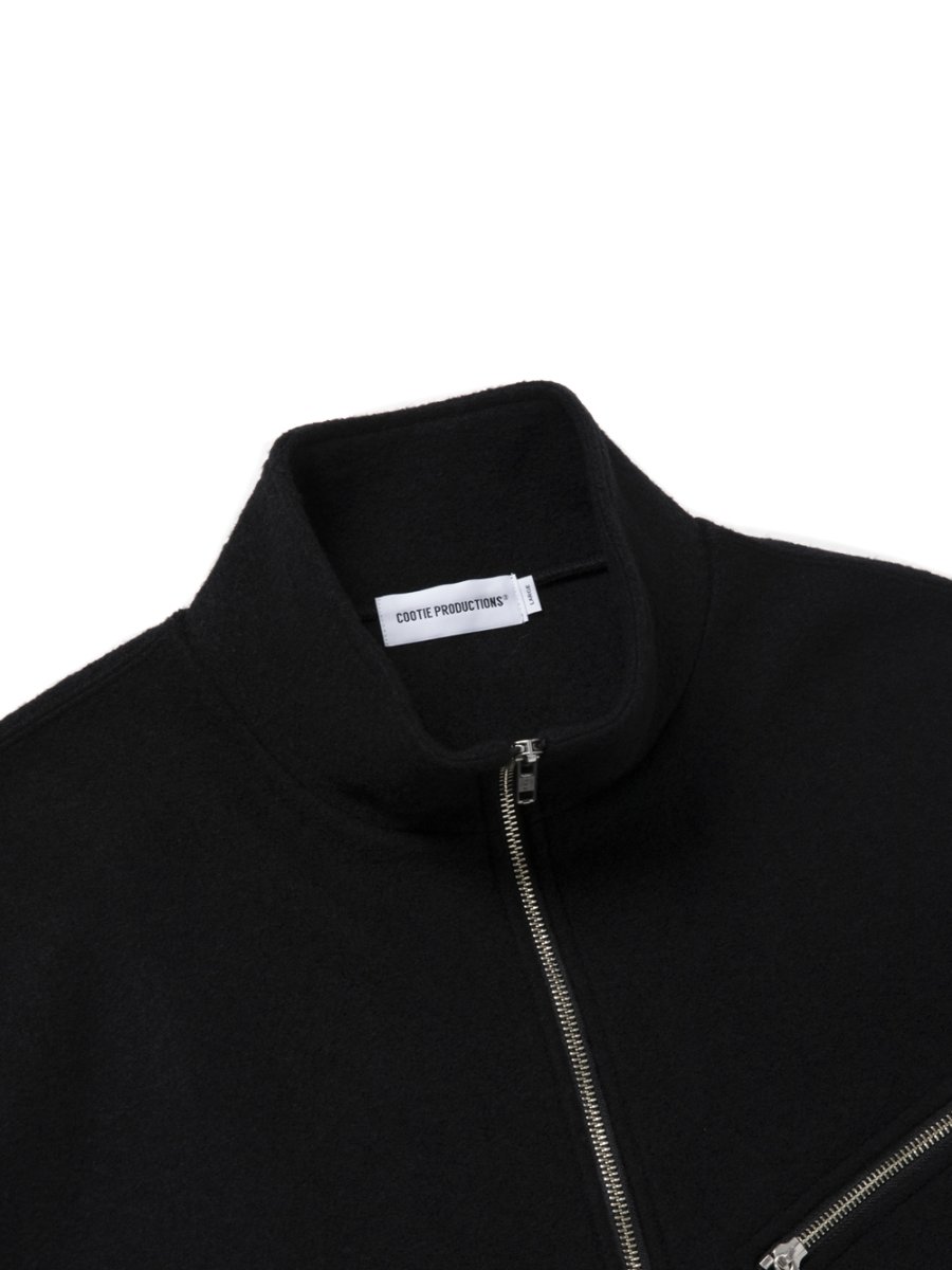 画像3: COOTIE PRODUCTIONS/W/N Fleece Half Zip Top（Black）［フリースハーフジップトップ-25秋冬］ (3)