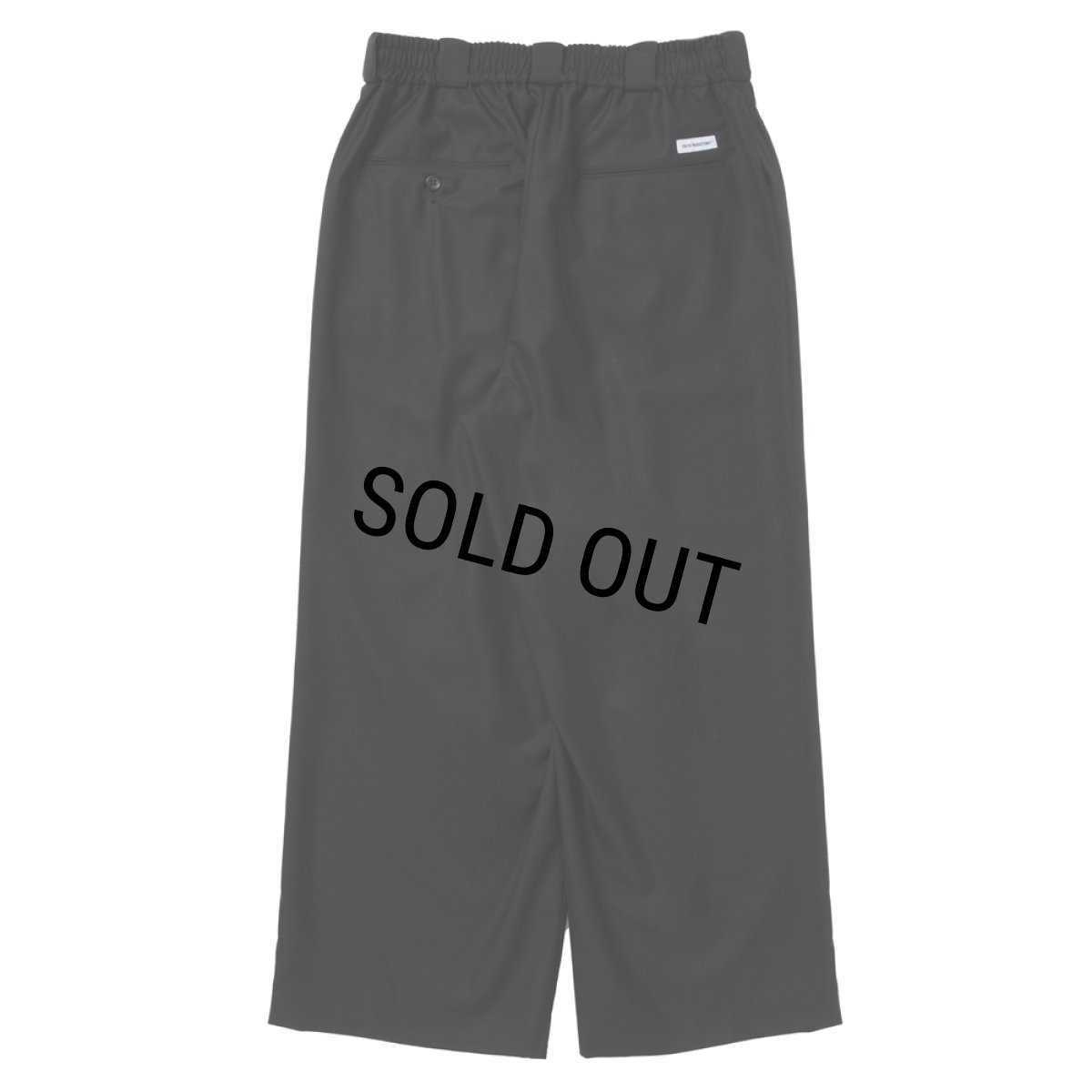 画像2: COOTIE PRODUCTIONS/TECHWOOL Intuck Wide Easy Trousers（Black）［インタックワイドイージートラウザース-25秋冬］ (2)