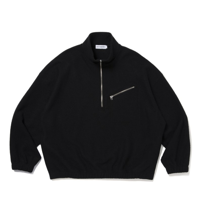画像1: COOTIE PRODUCTIONS/W/N Fleece Half Zip Top（Black）［フリースハーフジップトップ-25秋冬］