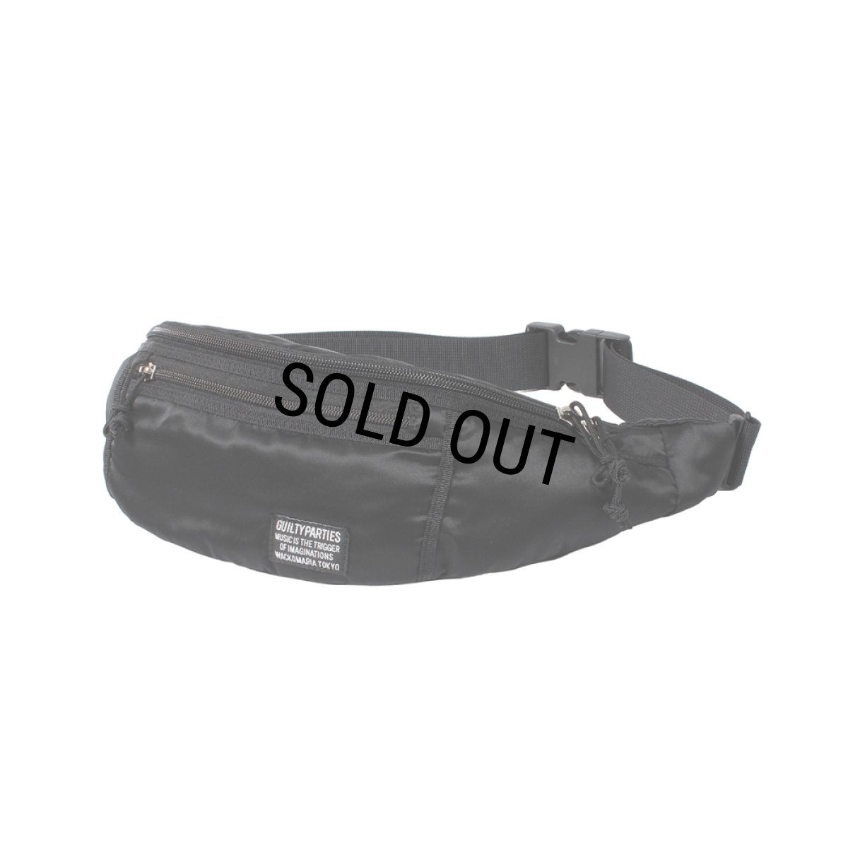 画像1: WACKO MARIA/SPEAK EASY / NYLON WAIST BAG（BLACK）［ナイロンウエストバッグ-25秋冬］ (1)