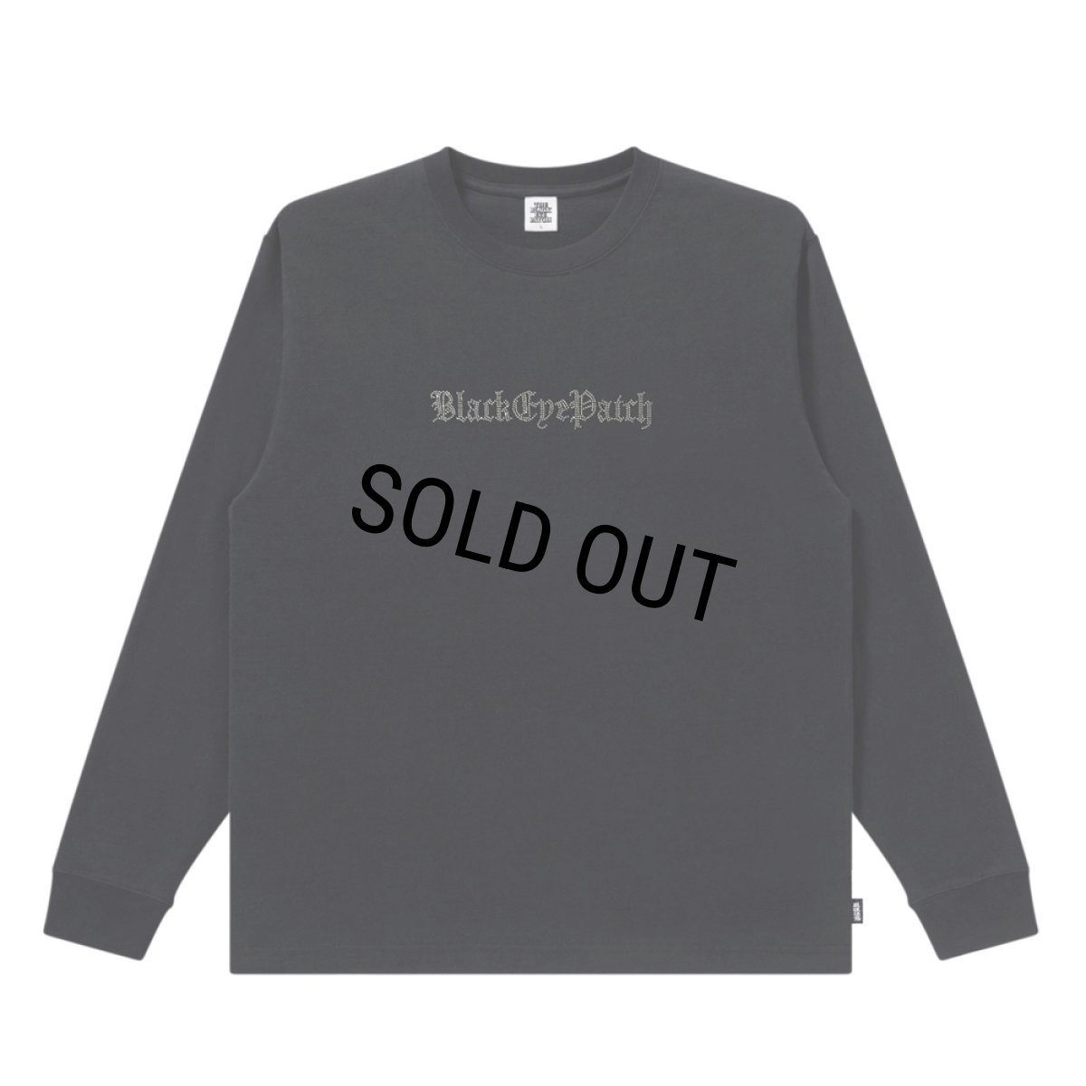 画像1: BlackEyePatch/RHINESTONED OE LOGO L/S TEE（BLACK） (1)