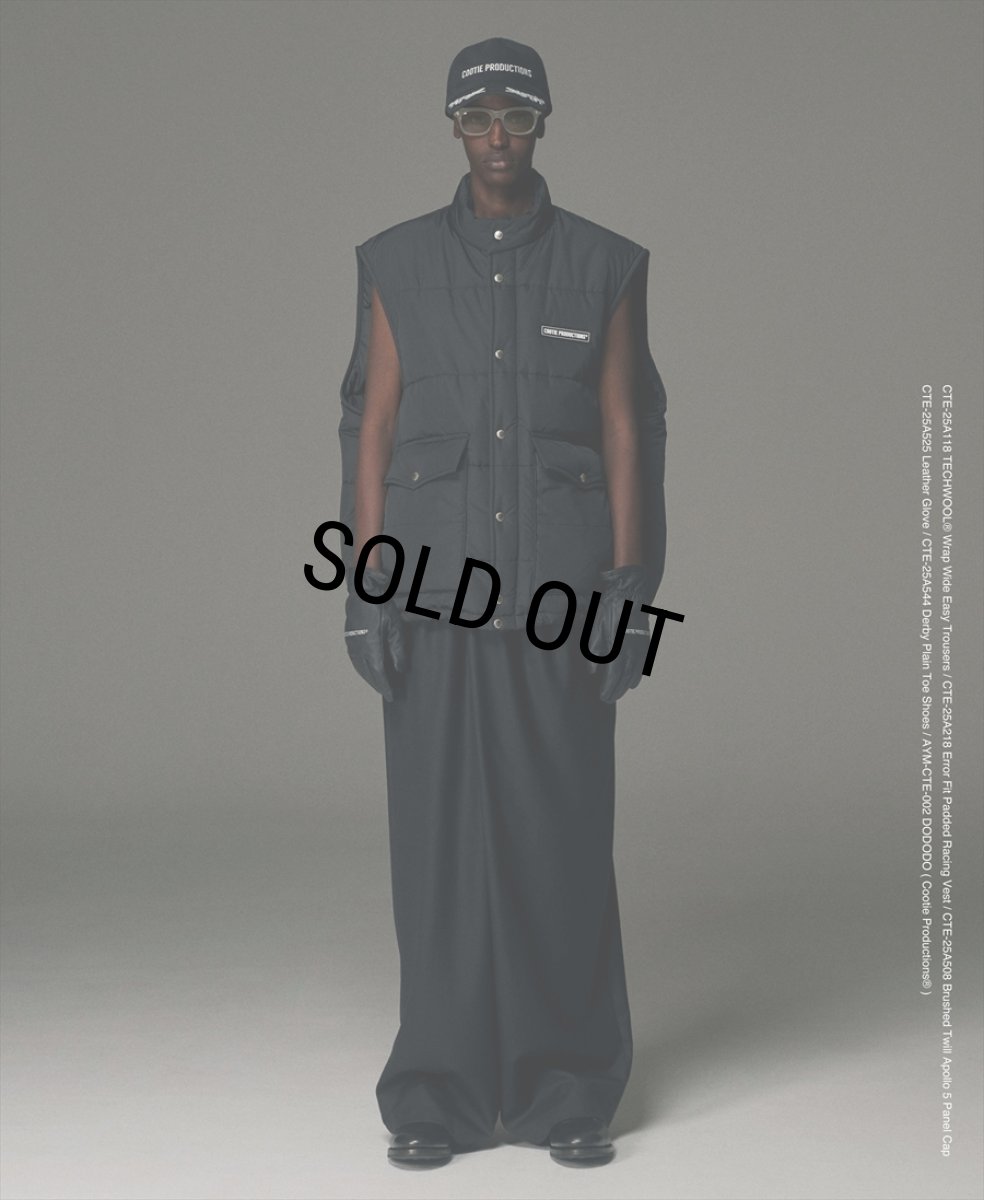 画像7: COOTIE PRODUCTIONS/TECHWOOL Wrap Wide Easy Trousers（Black）［ラップワイドイージートラウザース-25秋冬］ (7)