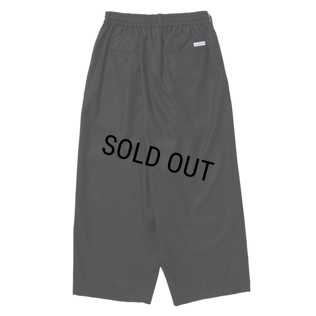 画像2: COOTIE PRODUCTIONS/TECHWOOL Wrap Wide Easy Trousers（Black）［ラップワイドイージートラウザース-25秋冬］ (2)