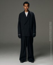 画像6: COOTIE PRODUCTIONS/TECHWOOL Intuck Wide Easy Trousers（Black）［インタックワイドイージートラウザース-25秋冬］ (6)