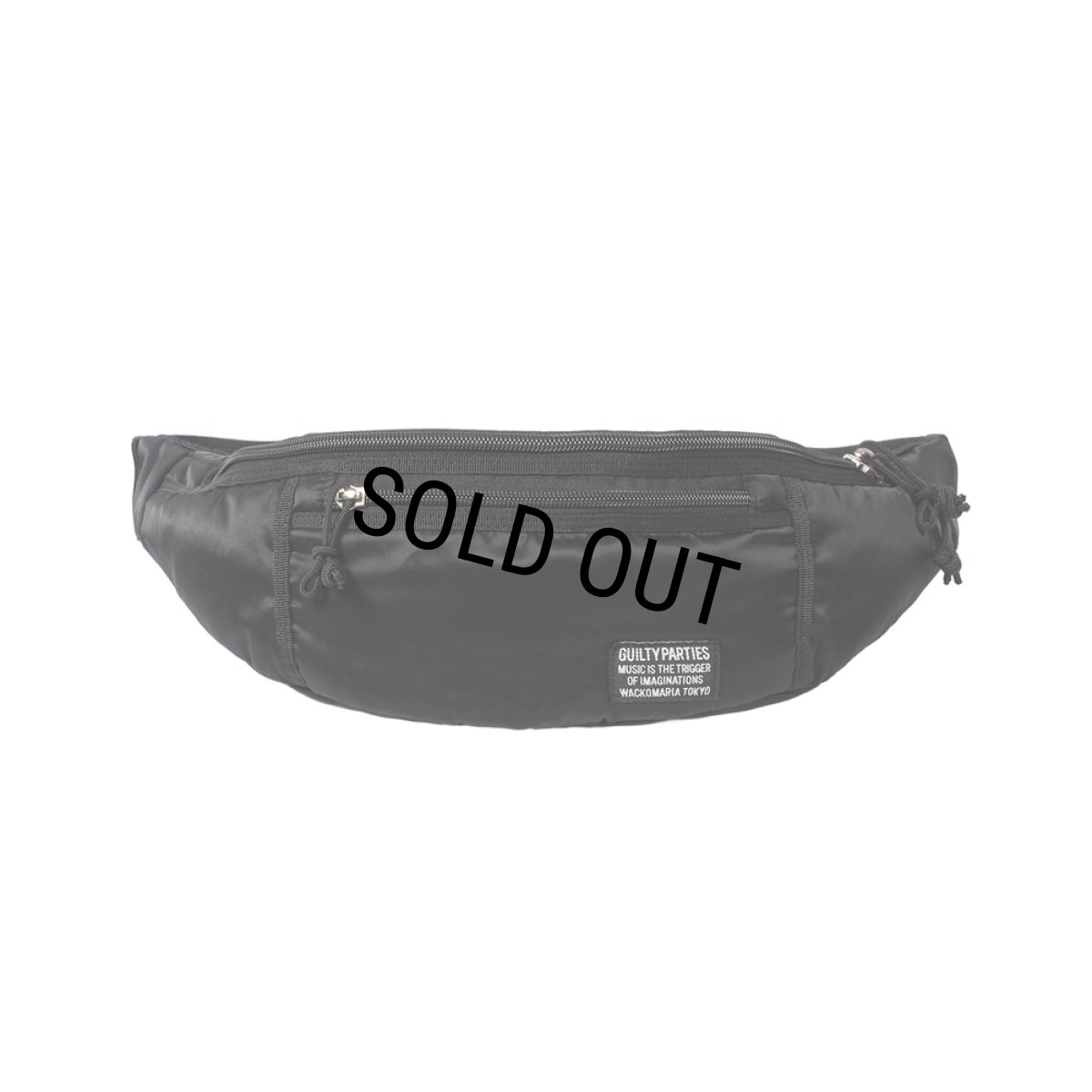 画像2: WACKO MARIA/SPEAK EASY / NYLON WAIST BAG（BLACK）［ナイロンウエストバッグ-25秋冬］ (2)