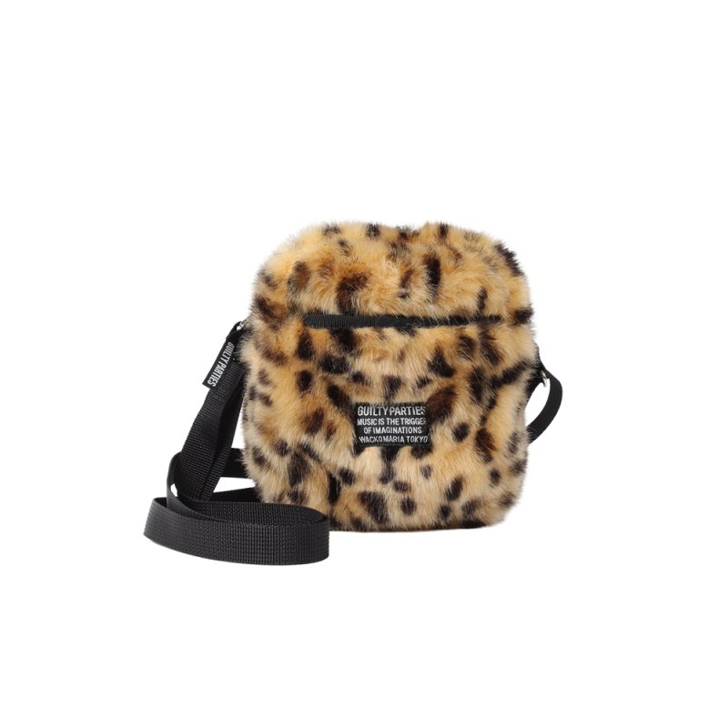 画像1: WACKO MARIA/SPEAK EASY / LEOPARD FAUX FUR SHOULDER MINI BAG（BEIGE）［レオパードファーショルダーミニバッグ-25秋冬］
