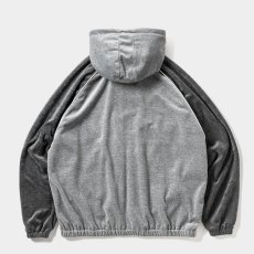 画像2: TIGHTBOOTH/VELOUR PIPING HOODED JKT（Grey）［ベロアパイピングフードJKT-25秋冬］ (2)