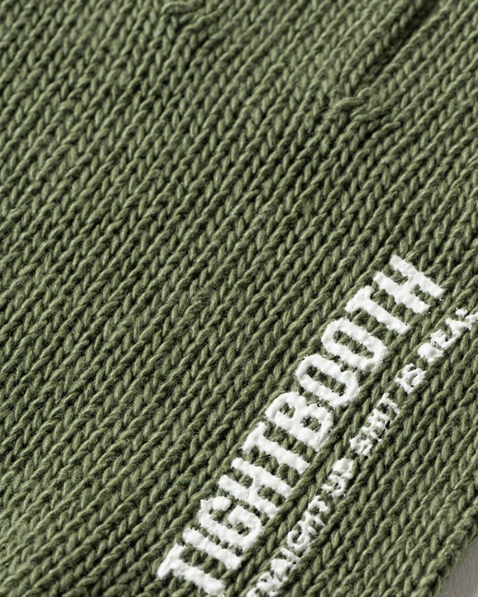 画像2: TIGHTBOOTH/LOGO FINGERLESS GLOVE（Olive）［フィンガーレスグローブ-25秋冬］ (2)