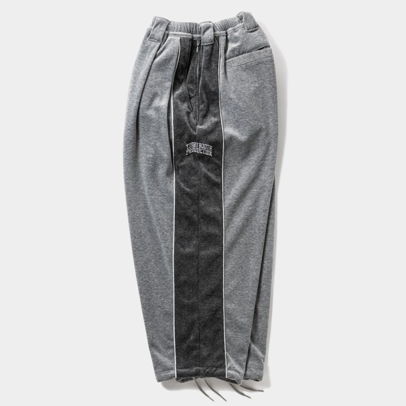 画像2: TIGHTBOOTH/VELOUR PIPING BALLOON PANTS（Grey）［ベロアパイピングバルーンパンツ-25秋冬］