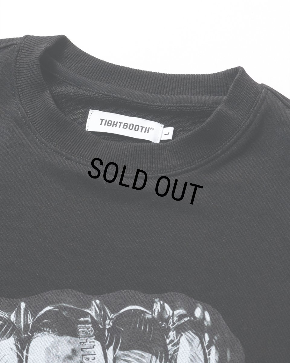 画像2: TIGHTBOOTH/GRILLS CREW SWEAT（Black）［グリルズクルースウェット-25秋冬］ (2)