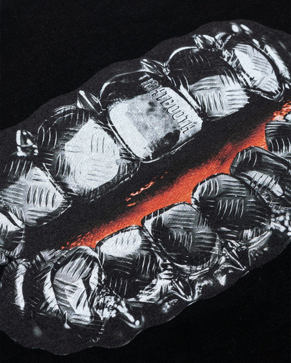 画像3: TIGHTBOOTH/GRILLS CREW SWEAT（Black）［グリルズクルースウェット-25秋冬］ (3)