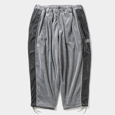 画像1: TIGHTBOOTH/VELOUR PIPING BALLOON PANTS（Grey）［ベロアパイピングバルーンパンツ-25秋冬］ (1)
