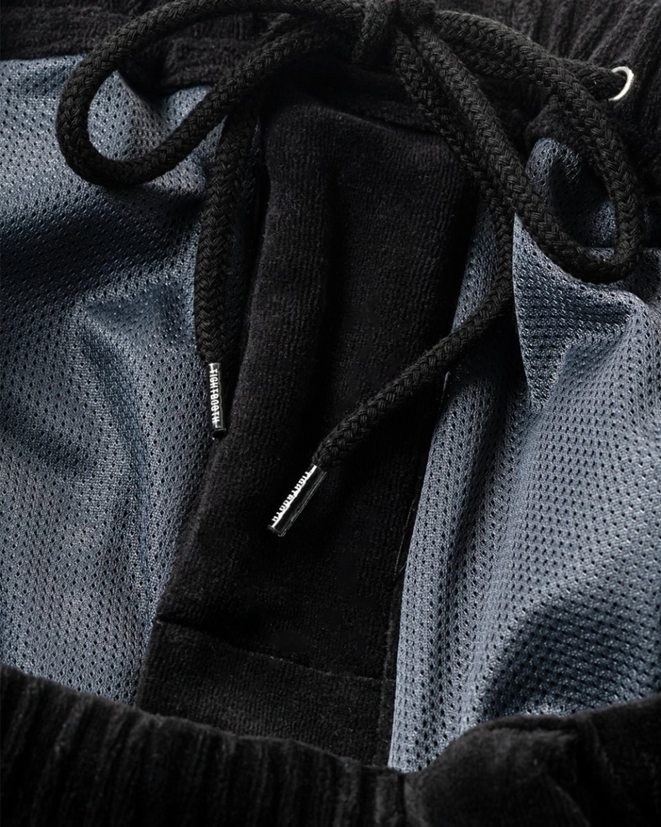 画像5: TIGHTBOOTH/VELOUR PIPING BALLOON PANTS（Black）［ベロアパイピングバルーンパンツ-25秋冬］ (5)