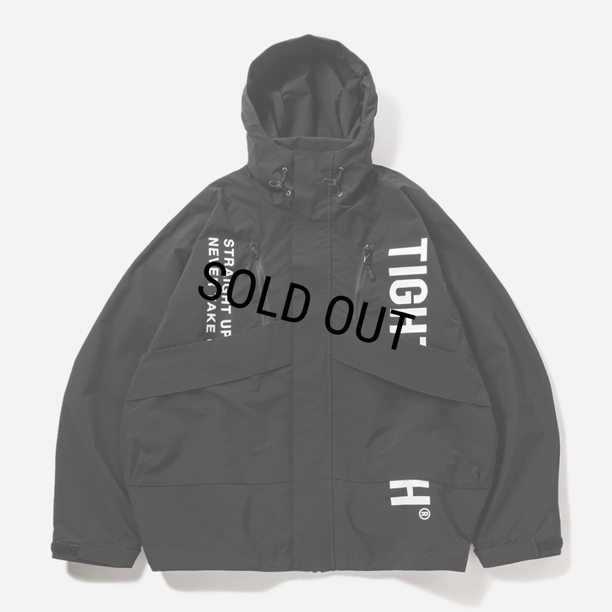 画像1: 【20%OFF】TIGHTBOOTH/HOODED TACTICAL JACKET（Black）［フーデッドタクティカルJKT-25秋冬］ (1)