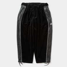 画像1: TIGHTBOOTH/VELOUR PIPING BALLOON PANTS（Black）［ベロアパイピングバルーンパンツ-25秋冬］ (1)