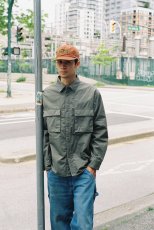 画像9: CHALLENGER/LINING MILITARY SHIRT（ARMY GREEN）［ライニングミリタリーシャツ-25秋冬］ (9)