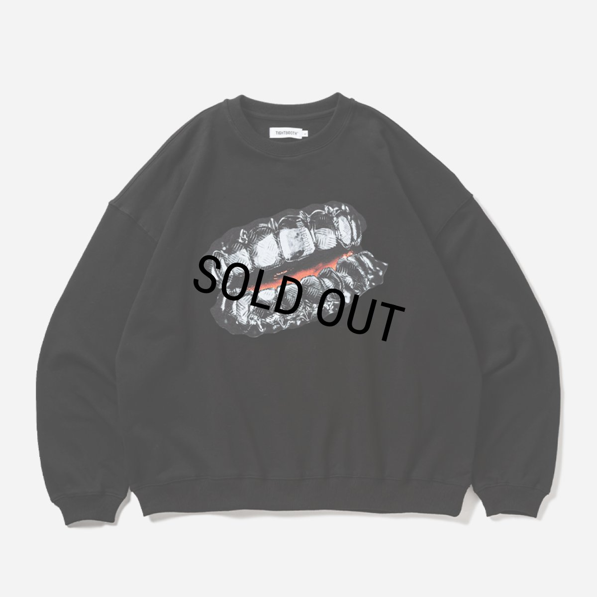 画像1: TIGHTBOOTH/GRILLS CREW SWEAT（Black）［グリルズクルースウェット-25秋冬］ (1)