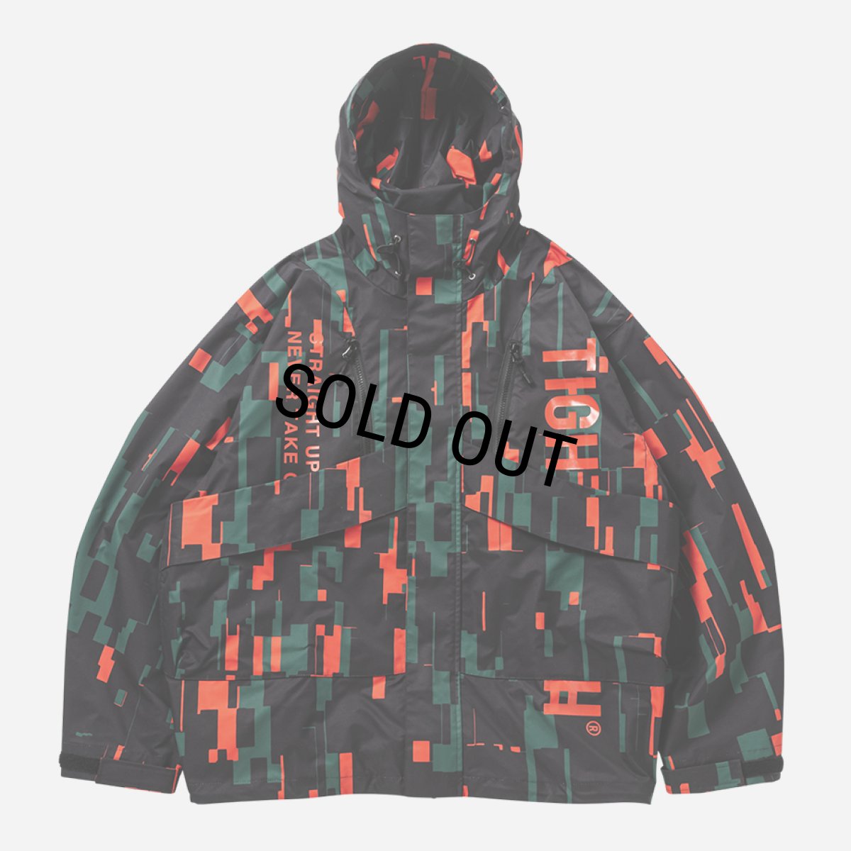 画像1: 【30%OFF】TIGHTBOOTH/HOODED TACTICAL JACKET（Noise）［フーデッドタクティカルJKT-25秋冬］ (1)