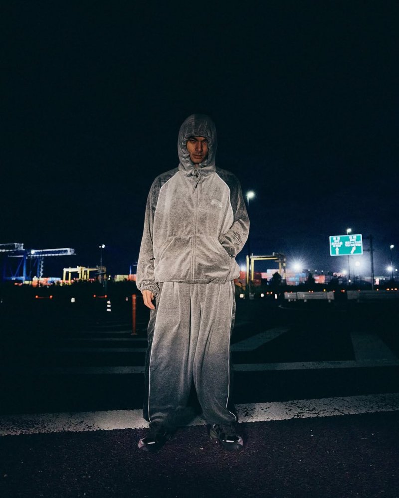 画像3: TIGHTBOOTH/VELOUR PIPING BALLOON PANTS（Grey）［ベロアパイピングバルーンパンツ-25秋冬］