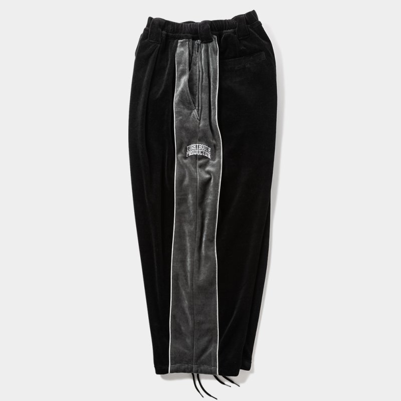 画像3: TIGHTBOOTH/VELOUR PIPING BALLOON PANTS（Black）［ベロアパイピングバルーンパンツ-25秋冬］