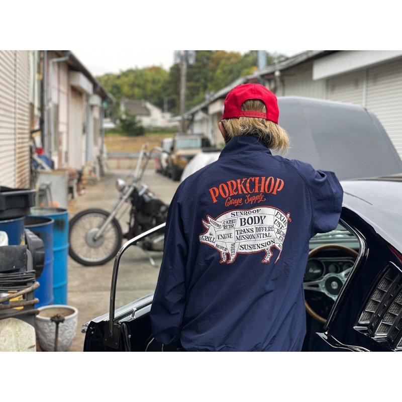 画像3: PORKCHOP/PORK BACK NYLON JKT（NAVY）［ポークバックナイロンJKT-25秋冬］