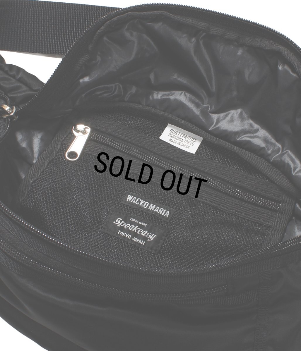 画像3: WACKO MARIA/SPEAK EASY / NYLON WAIST BAG（BLACK）［ナイロンウエストバッグ-25秋冬］ (3)