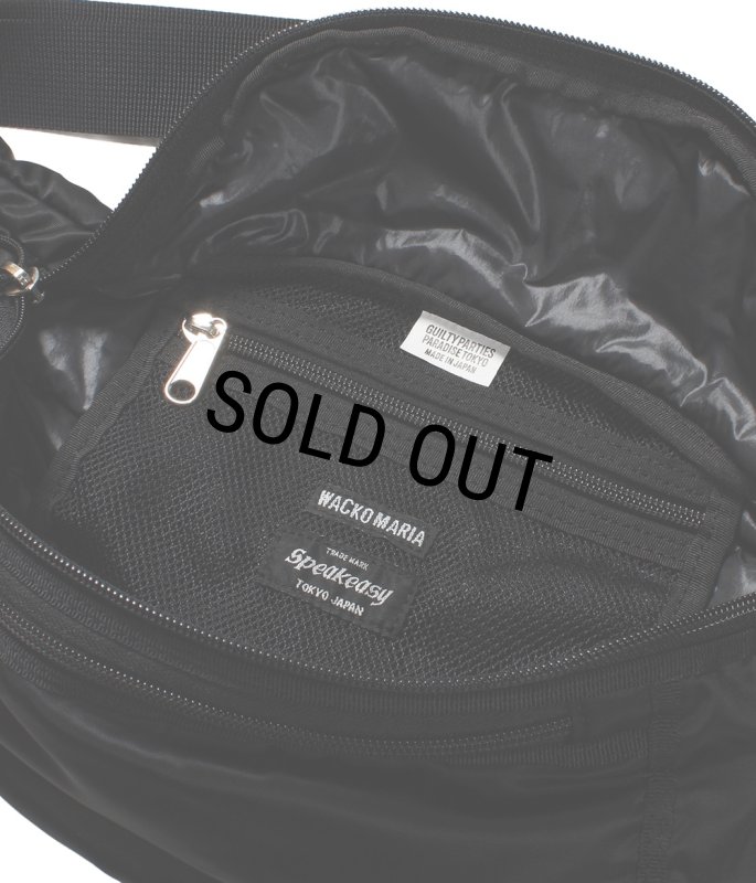 WACKO MARIA/SPEAK EASY / NYLON WAIST BAG（BLACK）［ナイロン
