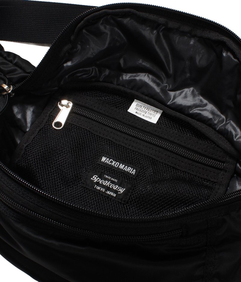 画像3: WACKO MARIA/SPEAK EASY / NYLON WAIST BAG（BLACK）［ナイロンウエストバッグ-25秋冬］
