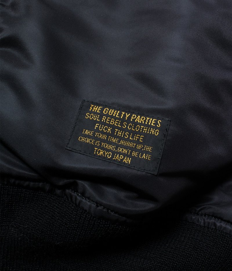 画像2: WACKO MARIA/N2-B FLIGHT JACKET（BLACK）［N2-BフライトJKT-25秋冬］