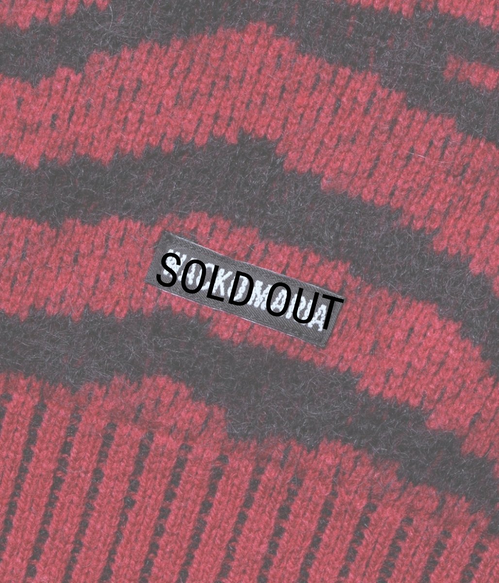 画像3: WACKO MARIA/TIGER MOHAIR JACQUARD KNIT SWEATER（RED）［タイガーモヘアセーター-25秋冬］ (3)