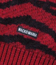 画像3: WACKO MARIA/TIGER MOHAIR JACQUARD KNIT SWEATER（RED）［タイガーモヘアセーター-25秋冬］ (3)