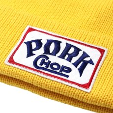 画像3: PORKCHOP/SQUARE WAPPEN BEANIE CAP（YELLOW）［スクエアワッペンビーニーキャップ-25秋冬］ (3)