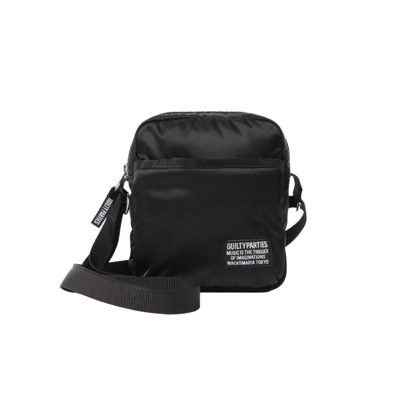 画像1: WACKO MARIA/SPEAK EASY / NYLON SHOULDER MINI BAG（BLACK）［ナイロンショルダーミニバッグ-25秋冬］