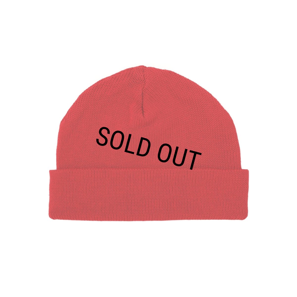 画像2: PORKCHOP/SQUARE WAPPEN BEANIE CAP（RED）［スクエアワッペンビーニーキャップ-25秋冬］ (2)
