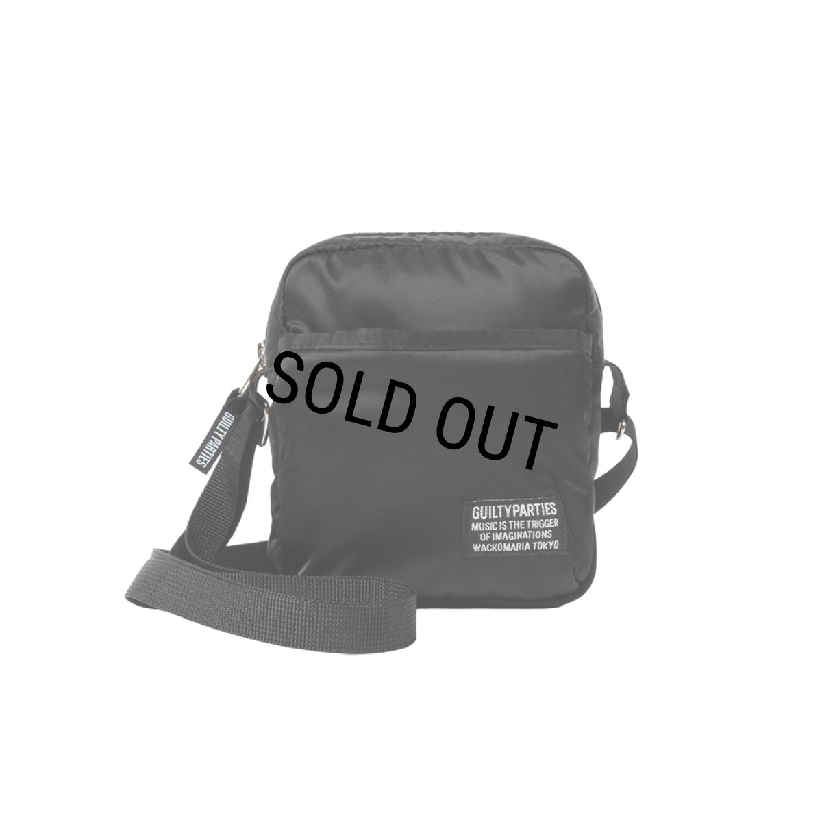 画像1: WACKO MARIA/SPEAK EASY / NYLON SHOULDER MINI BAG（BLACK）［ナイロンショルダーミニバッグ-25秋冬］ (1)